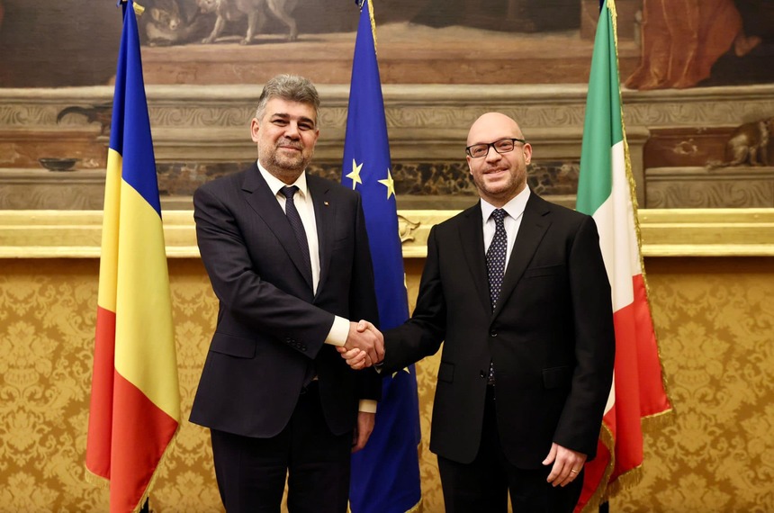 Preşedintele Camerei Deputaţilor Marcel Ciolacu i-a mulţumit omologului italian pentru sprijinul Italiei privind aderarea României în spaţiul Schengen şi OCDE