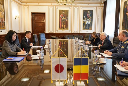 Ministrul Angel Tîlvăr, discuţii cu ambasadorul Japoniei la Bucureşti despre dezvoltarea cooperării bilaterale în domeniul apărării 