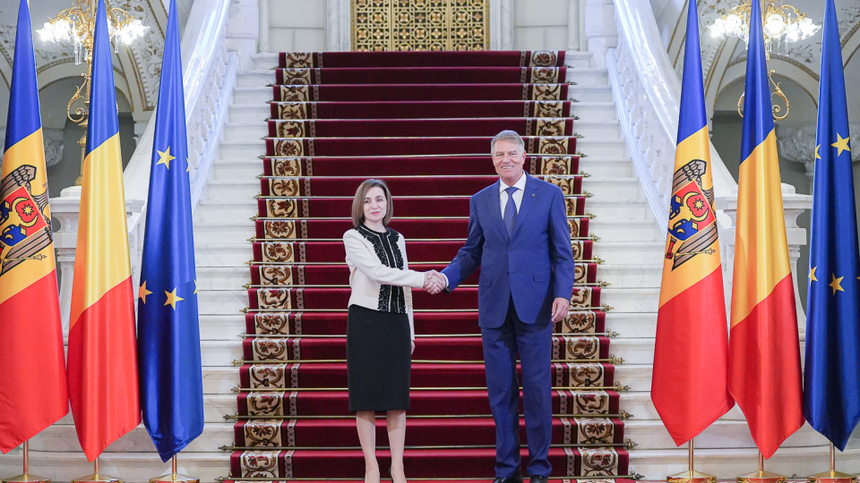 Maia Sandu, primită la Palatul Cotroceni, joi, de preşedintele Klaus Iohannis, cu ocazia vizitei de lucru pe care o efectuează în România