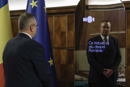 Premierul Nicolae Ciucă l-a prezentat pe ION, primul consilier guvernamental care foloseşte inteligenţă artificială - FOTO