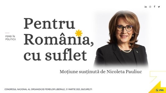 UPDATE - Senatoarea PNL Nicoleta Pauliuc a anunţat că şi-a depus candidatura pentru şefia Organizaţiei Femeilor Liberale / În total candidează trei persoane