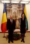 Ministrul de Externe Bogdan Aurescu a avut o întrevedere cu preşedinta Parlamentului lituanian la care a evidenţiat dinamica pozitivă a dialogului bilateral