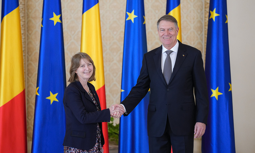 Klaus Iohannis o primeşte la Palatul Cotroceni pe ambasadoarea SUA în România, Kathleen Ann Kavalec