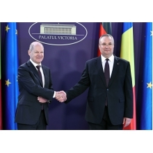 Ciucă: I-am mulţumit cancelarului german pentru susţinerea dinamică pe care ţara sa o are pentru România, în cadrul procesului nostru de integrare în Spaţiul Schengen - VIDEO
