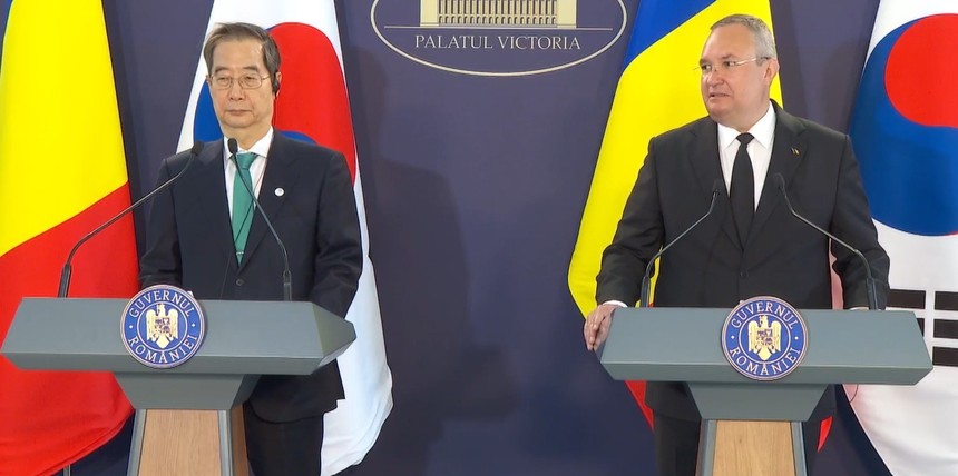 Nicolae Ciucă l-a primit la Palatul Victoria pe omologul său sud-coreean, Han Duck-soo: Am subliniat necesitatea relansării şi consolidării cooperării noastre bilaterale, prin noi proiecte concrete, în toate ariile Parteneriatului