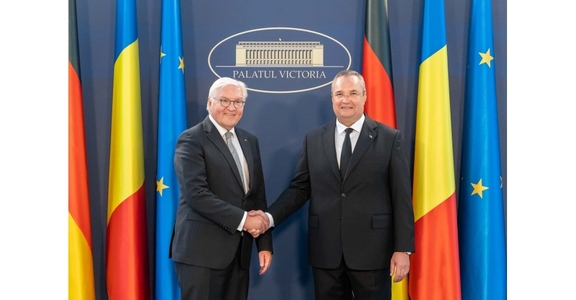 Premierul Nicolae Ciucă, discuţii cu preşedintele Germaniei Walter Steinmer despre aderarea României la Schengen şi menţinerea unităţii europene în sprijinirea Ucrainei