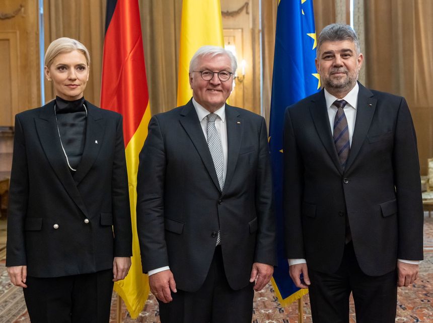 Marcel Ciolacu: Întâlnirea de azi cu preşedintele Republicii Federale Germania, Frank-Walter Steinmeier, a fost un bun prilej pentru a reconfirma sprijinul total al partenerilor noştri pentru aderarea ţării noastre la Schengen