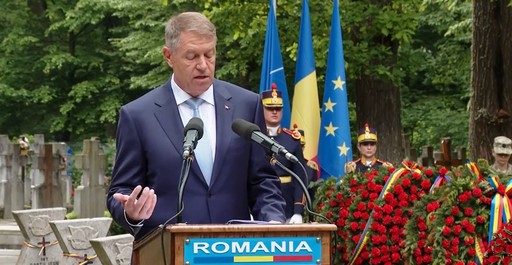 Klaus Iohannis: Moştenirea preţioasă lăsată de eroii noştri ne obligă să luăm atitudine împotriva oricăror acţiuni care aduc atingere valorilor esenţiale pe care le respectăm şi care ne definesc ca naţiune europeană - VIDEO