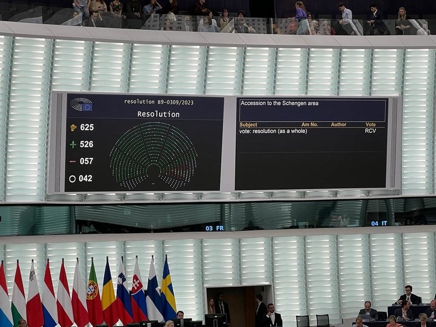 Reacţiile eurodeputaţilor români la votul din PE privind aderarea României la Schengen: Siegfried Mureşan: România este pregătită de 12 ani să adere / Rareş Bogdan: Austria trebuie să plătească despăgubiri! / Tomac: Lupta nu se termină aici!