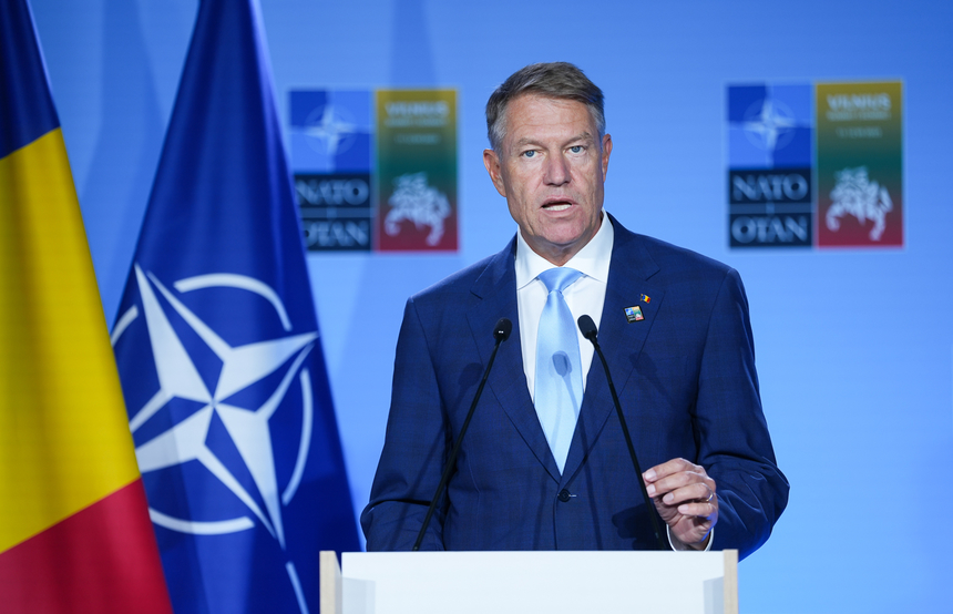 Klaus Iohannis, după Summitul NATO de la Vilnius: Mesajul principal al acestei reuniuni este acela că NATO s-a modernizat pentru o nouă eră a apărării colective