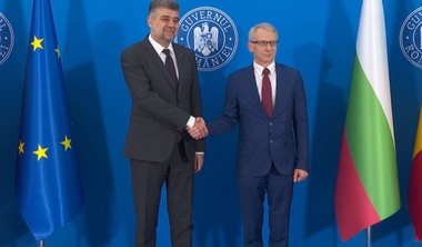 Premierul Republicii Bulgaria, Nikolai Denkov, primit la Palatul Victoria de premierul Marcel Ciolacu