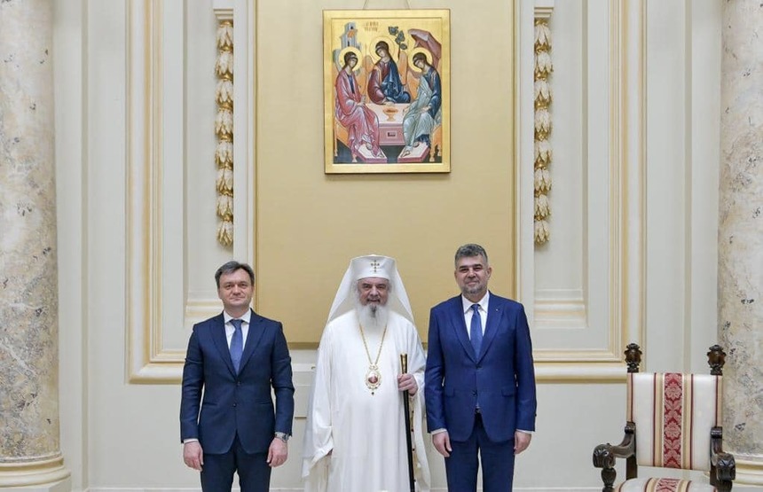 Premierul Republicii Moldova se află în România în vizită privată şi a participat la aniversarea Patriarhului Daniel