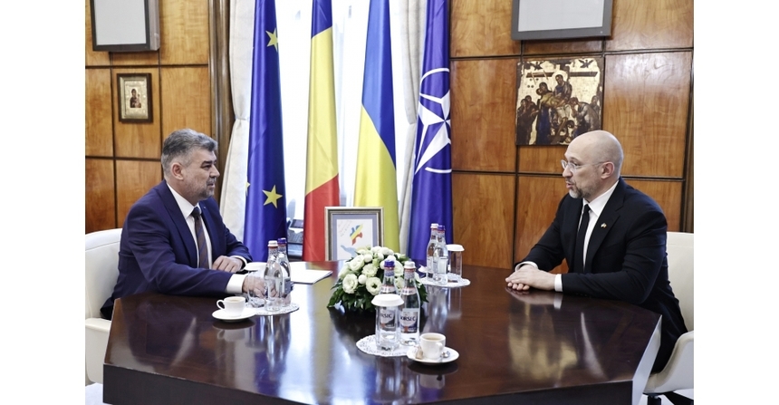Premierul Marcel Ciolacu şi omologul din Ucraina au semnat un acord pentru deschiderea unui nou punct de frontieră la Sighetu Marmaţiei - Bila Tserkva