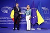 Premierul Marcel Ciolacu: Mă bucur să constat că Preşedinta Parlamentului European, Roberta Metsola, recunoaşte eforturile financiare şi logistice uriaşe făcute de România pentru a sprijini Ucraina şi Republica Moldova