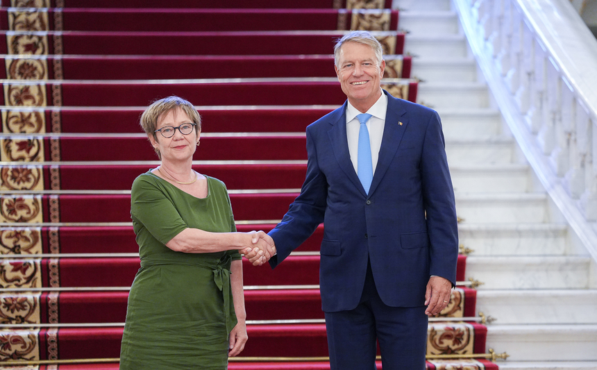 Preşedintele Iohannis, întrevedere cu Preşedintele Băncii Europene pentru Reconstrucţie şi Dezvoltare (BERD), Odile Renaud-Basso, în marja Forumului de Afaceri al Iniţiativei celor Trei Mări