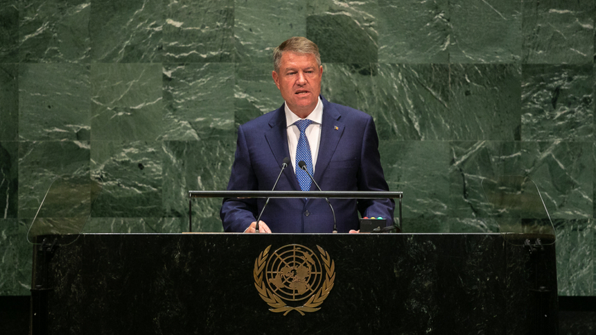 Klaus Iohannis, la lucrările celei de-a 78-a sesiuni a Adunării Generale a Organizaţiei Naţiunilor Unite / Participare la recepţia oferită de soţii Biden