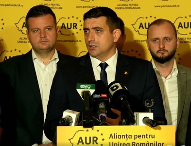 George Simion a anunţat că AUR strânge semnături pentru moţiunea de cenzură: Guvernarea PSD-PNL este un pericol public pentru România! / Liderul AUR face apel la parlamentarii USR să semneze iniţiativa