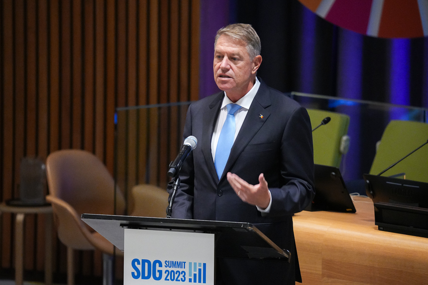 Iohannis: Din 1990, România şi-a redus emisiile de gaze cu efect de seră cu peste două treimi. România va elimina treptat cărbunele până în 2030 şi va ecologiza complet siturile minelor de cărbune până în 2032