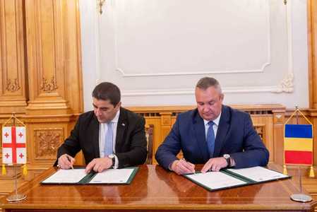 Preşedintele Senatului, Nicolae Ciucă, a semnat o Declaraţie Comună cu preşedintele Parlamentului georgian, Shalva Papuashvili: Reafirmăm cooperarea noastră pe linie parlamentară