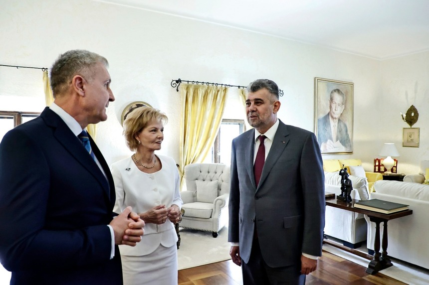 Premierul Marcel Ciolacu a avut o întâlnire cu Majestatea Sa Margareta, Custodele Coroanei Române