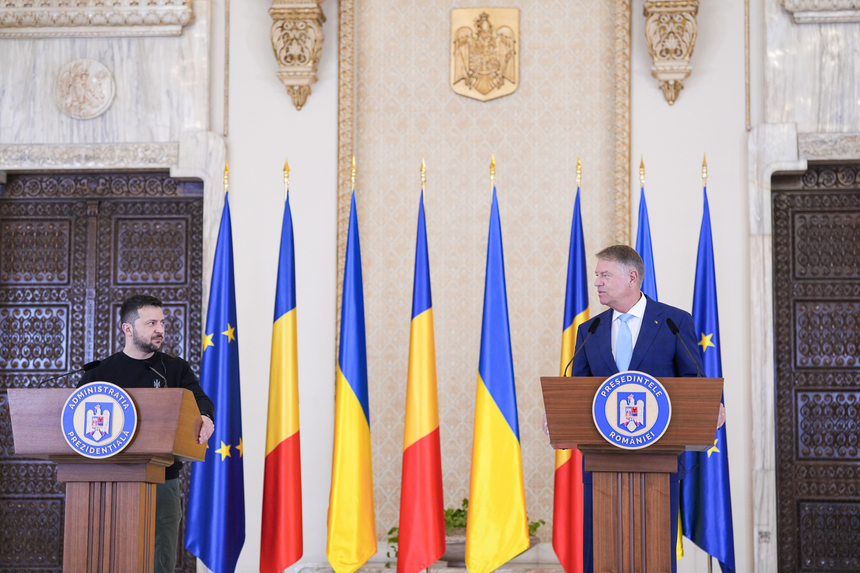 Volodimir Zelenski: Suntem pregătiţi pentru începerea tratativelor de aderare la Uniunea Europeană şi România ne susţine în acest sens / Aderarea Ucrainei şi Republicii Moldovava asigura securitate şi stabilitate în zonă
