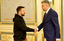 UPDATE - Ciolacu i-a mulţumit preşedintelui Zelenski pentru decizia Guvernului ucrainean ca limba oficială pentru minoritatea română din Ucraina să fie româna / Discuţii şi cu preşedintele Radei Supreme - VIDEO