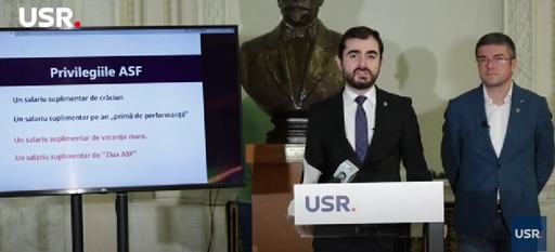 Mai mulţi aleşi de la USR au depus în Parlament un proiect care prevede eliminarea indemnizaţiilor membrilor executivi în consiliile de administraţie ale ASF şi BNR