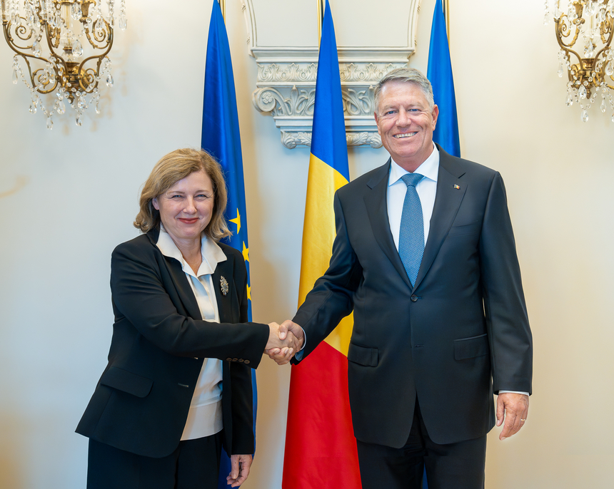 Preşedintele Klaus Iohannis, discuţii cu Věra Jourová despre aderarea României la Schengen, statul de drept şi reformele în justiţie