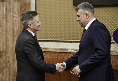 Premierul Marcel Ciolacu, discuţii cu noul ambasador al Confederaţiei Elveţiene în România, E.S. Massimo Baggi, despre extinderea învăţământului dual
