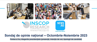 Sondaj INSCOP pentru News.ro - Intenţii de vot la prezidenţiale - Geoană se menţine pe primul loc, ca independent, urmat de Ciolacu din postura de candidat PSD-PNL / Elena Lasconi are scor dublu faţă de Drulă / Ce spun românii despre alegerea unei femei