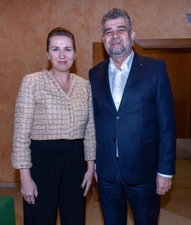 Ciolacu: Vreau să îi mulţumesc premierului Danemarcei, Mette Frederiksen, pentru leadership-ul său care inspiră şi sprijinul pentru întărirea flancului estic al NATO, în special pentru Coaliţia Internaţională F16 care implică România