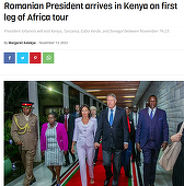 Preşedintele României a sosit în Kenya în prima etapă a turneului în Africa