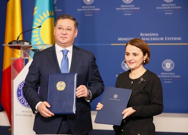 Ministrul Luminiţa Odobescu, consultări politico-diplomatice cu viceprim-ministrul, ministrul afacerilor externe al Republicii Kazahstan, Murat Nurtleu, aflat în vizită la Bucureşti