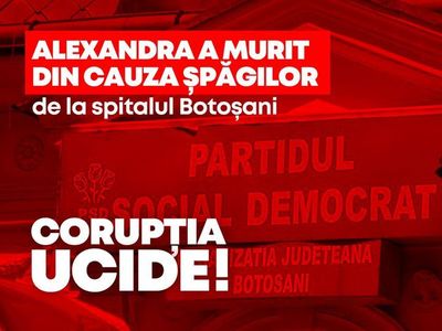PNL Botoşani: Corupţia PSD de la Botoşani ucide! În mega scandalul de corupţie de la Botoşani, toţi factorii politici de decizie trebuie să îşi dea demisia