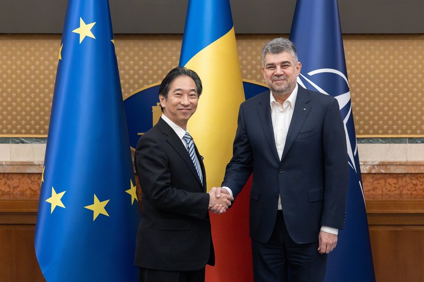 Premierul Ciolacu l-a primit pe E.S. Takashi Katae, noul ambasador al Japoniei în România: Transformarea Declaraţiei de Parteneriat Strategic România-Japonia în acţiuni concrete este obiectivul nostru comun
