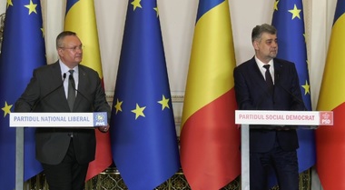 Liderii coaliţiei, întrebaţi dacă îşi asumă scor de 50% la europarlamentare / Ciolacu: Va fi un scor foarte bun / Ciucă: „Ne asumăm scorul care să ne plaseze pe primul loc la alegerile europarlamentare
