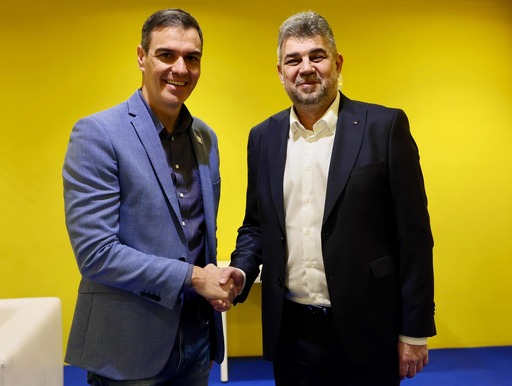 Marcel Ciolacu, întâlnire cu preşedintele Consiliului de Miniştri din Spania, Pedro Sanchez / S-a discutat despre Schengen şi acordarea dublei cetăţenii pentru românii care trăiesc în Spania