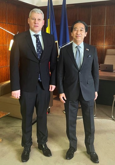 Predoiu, discuţii cu ambasadorul Japoniei în România despre extinderea investiţiilor directe japoneze şi facilitarea procedurilor privind vizele de şedere pentru a încuraja schimburile culturale, educaţionale şi de afaceri