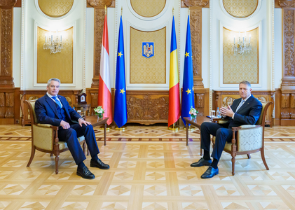 Preşedintele Klaus Iohannis l-a primit la Palatul Cotroceni pe Cancelarul Federal al Republicii Austria, Karl Nehammer
