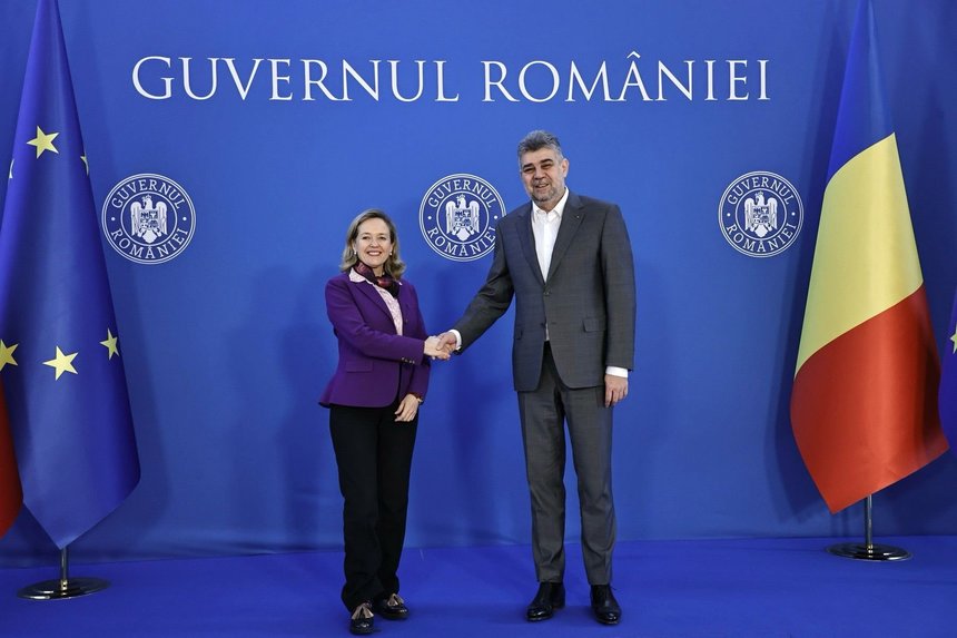 Premierul Ciolacu, întrevedere cu noul preşedinte al Băncii Europene de Investiţii, Nadia Calviño: Banca Europeană de Investiţii este un partener cheie strategic pentru România 