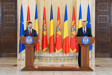 Klaus Iohannis: L-am asigurat ferm pe preşedintele Jakov Milatović de sprijinul pe care România îl acordă şi pe care îl va acorda în continuare integrării europene a Muntenegrului 