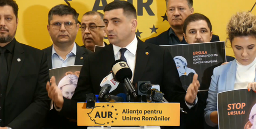George Simion: AUR va avea candidaţi la toate consiliile, la preşedinţiile CJ şi la primăriile municipiilor reşedinţă: Vom prezenta candidaţii duminică, într-un eveniment special / Afişele AUR la europarlamentare, ”mascota” Ursula von der Leyen