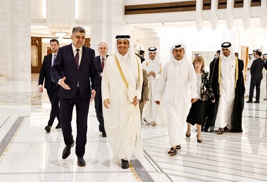 Marcel Ciolacu: Eforturile comune de pace şi securitate în Orientul Mijlociu şi dezvoltarea unor proiecte majore de investiţii vor dezvolta constant relaţia între România şi Qatar
