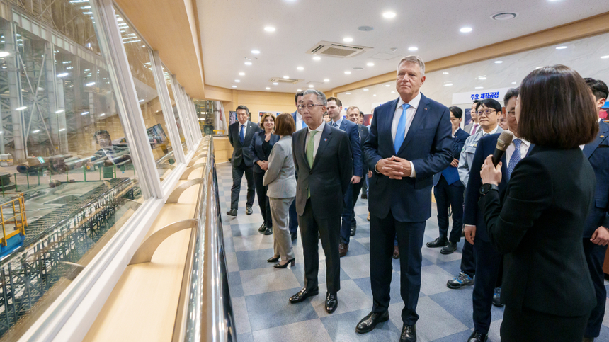 Preşedintele Klaus Iohannis a vizitat complexul industrial Doosan Enerbility din Changwon, Republica Coreea: Ţara noastră, foarte interesată să lucreze cu parteneri internaţionali în dezvoltarea şi implementarea tehnologiei reactoarelor modulare mici