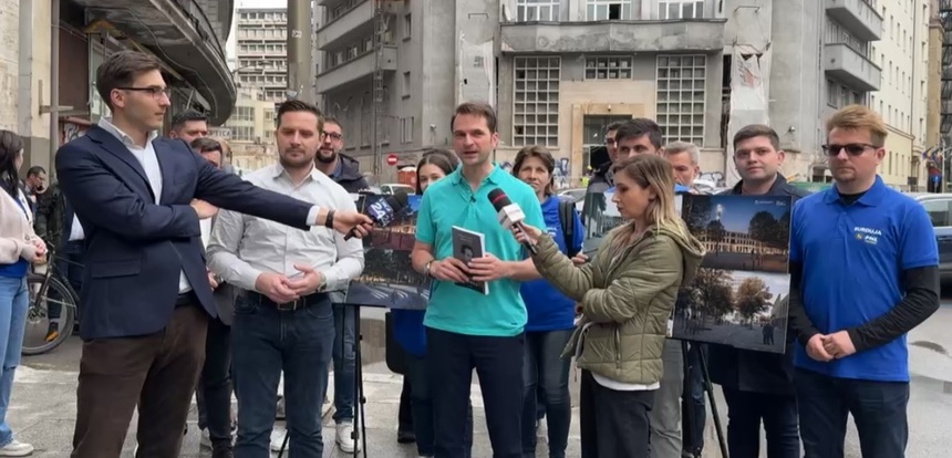 Candidatul PNL la Primăria Capitalei Sebastian Burduja a propus ca zona Străzii Eforie să devină pietonală