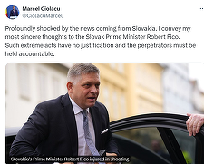 Premierul Marcel Ciolacu, profund şocat de veştile venite din Slovacia: Transmit gândurile mele cele mai sincere premierului slovac Robert Fico. Astfel de acte extreme nu au nicio justificare
