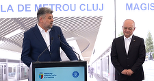 Ciolacu: Clujul şi-a luat cea mai mare porţie de dezvoltare, cu spitalul regional, cu aeroportul şi acum cu primul metrou din afara Bucureştiului / A meritat să ne injure toată lumea, să facem această coaliţie, România se dezvoltă cel mai mult