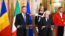 Preşedintele Klaus Iohannis îl primeşte miercuri la Palatul Cotroceni pe Preşedintele Republicii Italiene, Sergio Mattarella, cu prilejul vizitei oficiale pe care acesta o efectuează în România