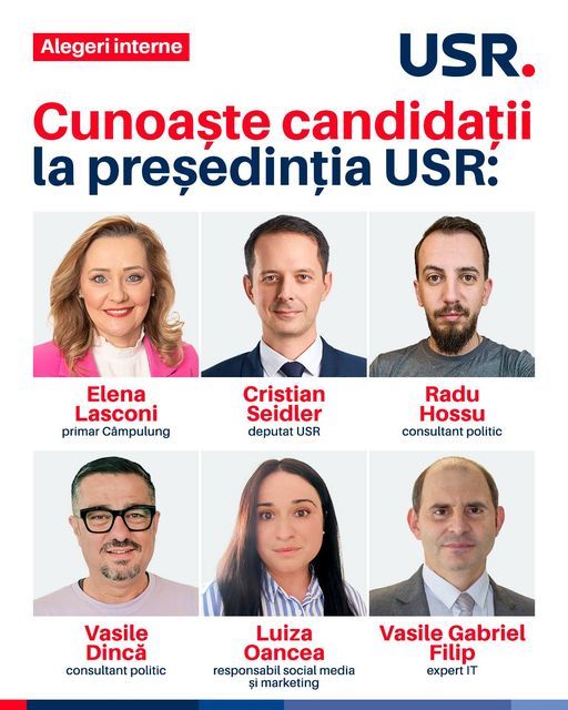 USR: Primul tur al alegerilor pentru preşedinţia USR are loc luni şi marţi