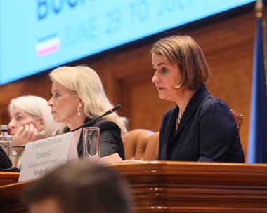 Ministrul Luminiţa Odobescu, la cea de-a 31-a Sesiune anuală a Adunării Parlamentare a OSCE / A reafirmat condamnarea fermă de către România a războiului Rusiei asupra Ucrainei, care constituie o ameninţare la securitatea europeană şi globală